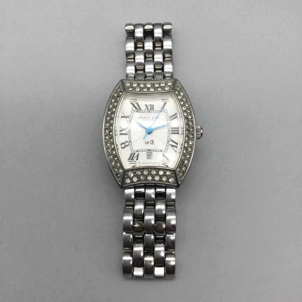 Bedat & Co No. 3 Womens Watch 26mm Diamond Bezel Swiss Made New Battery 5.75